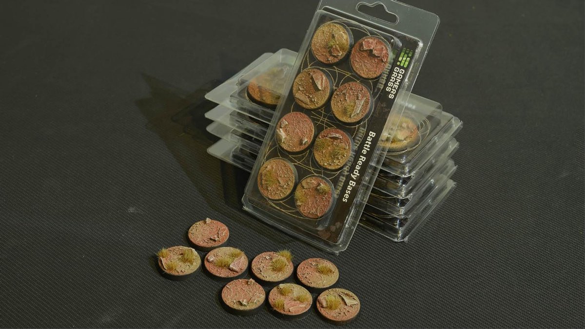 Badlands Bases Pre-Painted (8x 32mm Round)